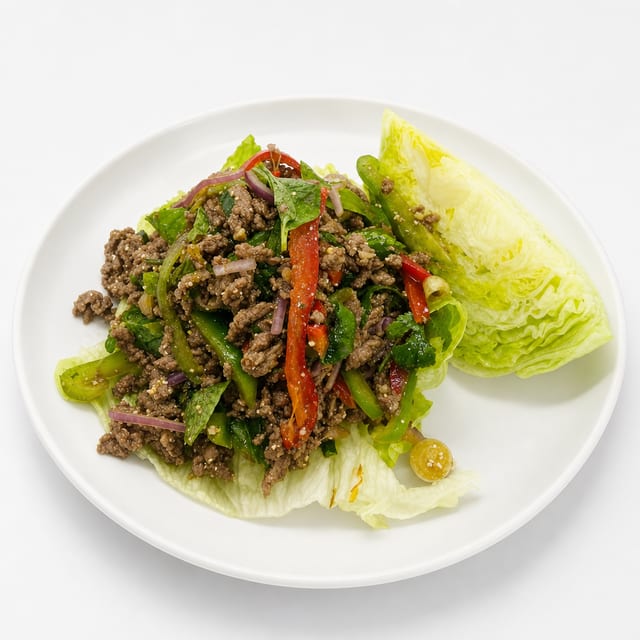 23A. Beef Or Chicken Lettuce Wrap.